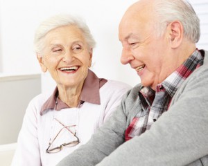 Lachendes Paar Senioren